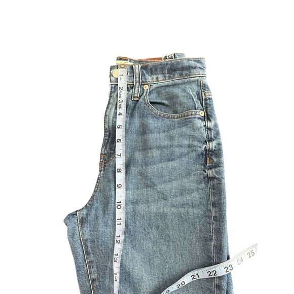 Madewell Rossie Wash The High-Rise Slim Boyjean Straight Leg Jean Size 24 - Picture 11 of 14